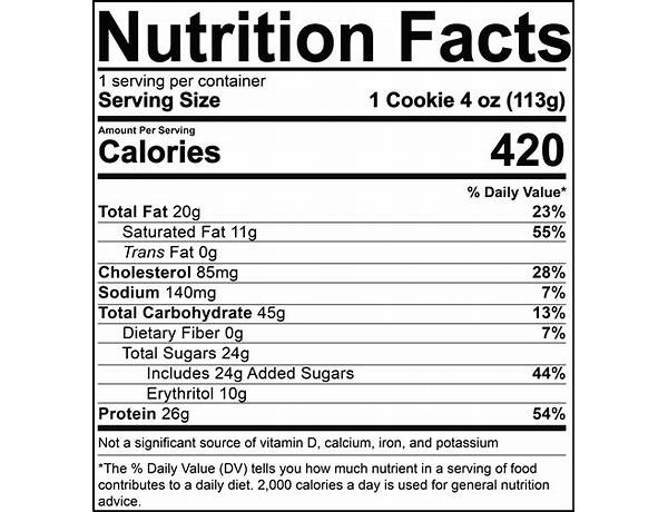 Bang birthday cake nutrition facts