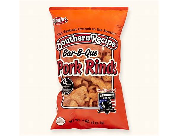 Bar-b-que chicharrones pork rinds food facts