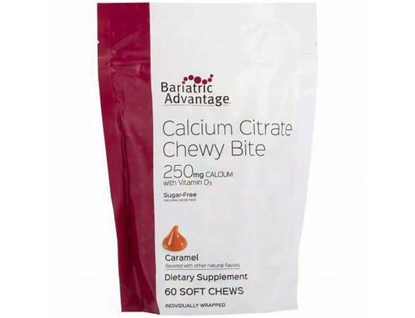 Bariatric calciun chewy bite nutrition facts