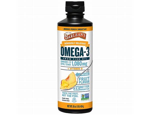 Barleans omega 3 food facts