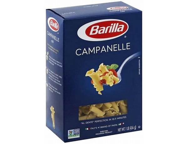 Basil campanelle pasta - nutrition facts