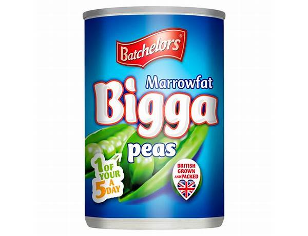 Batchelors marrowfat bigga peas food facts