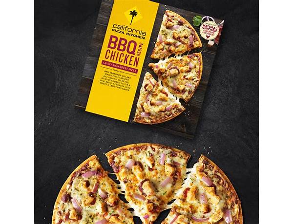 Bbq recipe chicken crispy thin crust pizza food facts