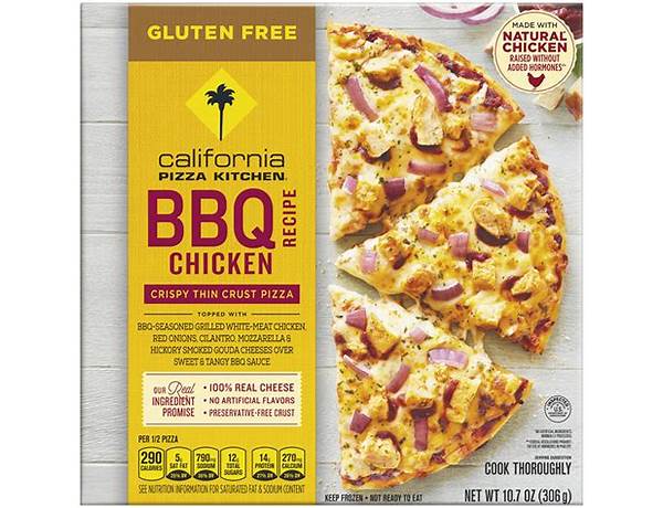 Bbq recipe chicken crispy thin crust pizza nutrition facts