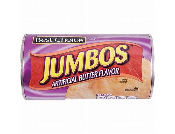 Bc jumbo butter 8ct food facts