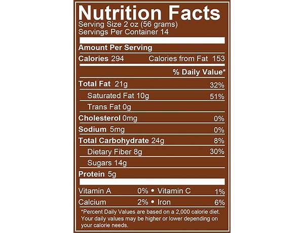 Bday truffles nutrition facts