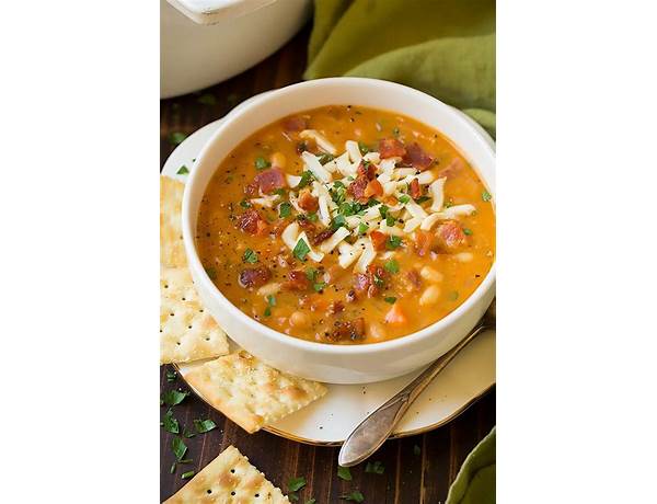 Bean with bacon soup ingredients