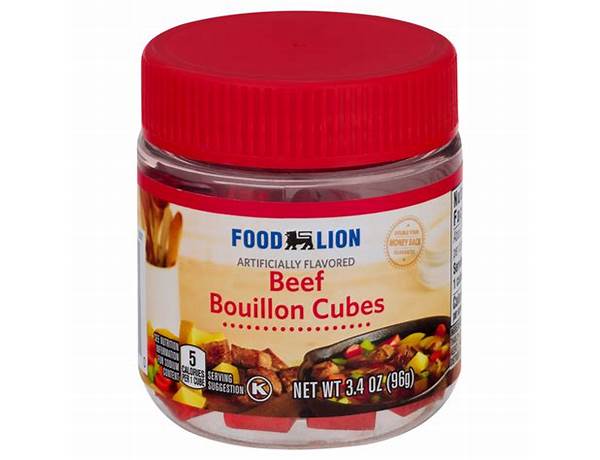 Beef flavor bouillon cubes food facts