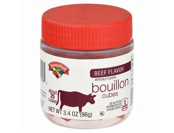 Beef flavor bouillon ingredients