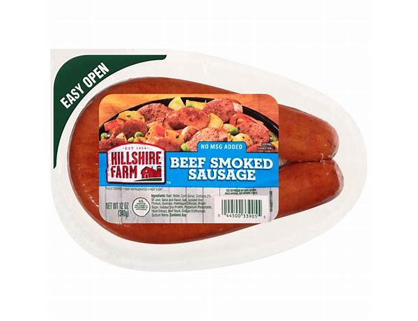 Beef smoked sausage ingredients