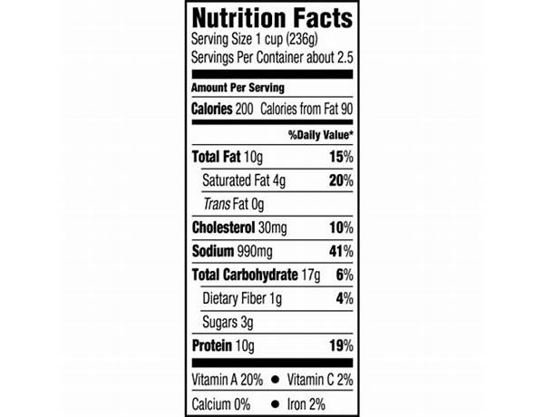 Beef stew nutrition facts