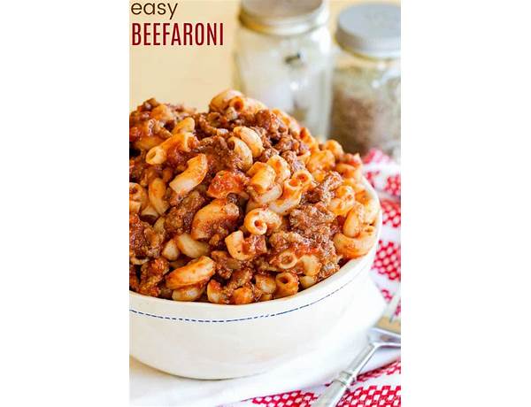 Beefaroni ingredients