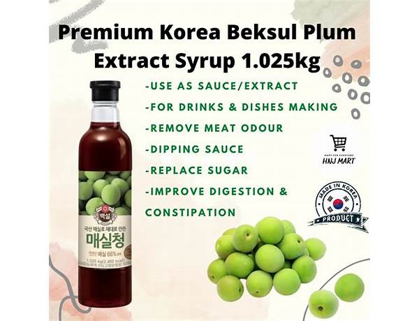 Beksul, plum extract, plum ingredients