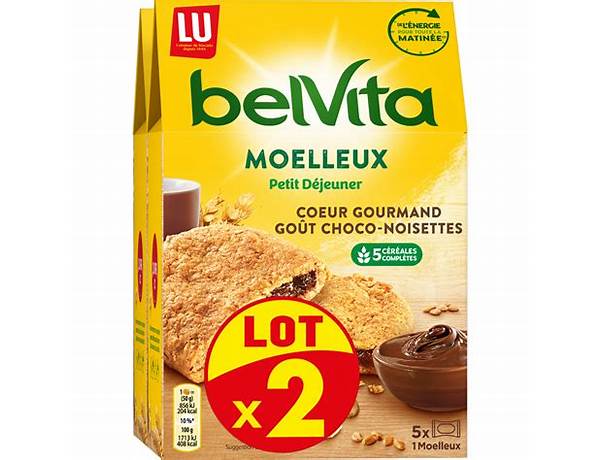 Bel vita moelleux chocolat noisette nutrition facts