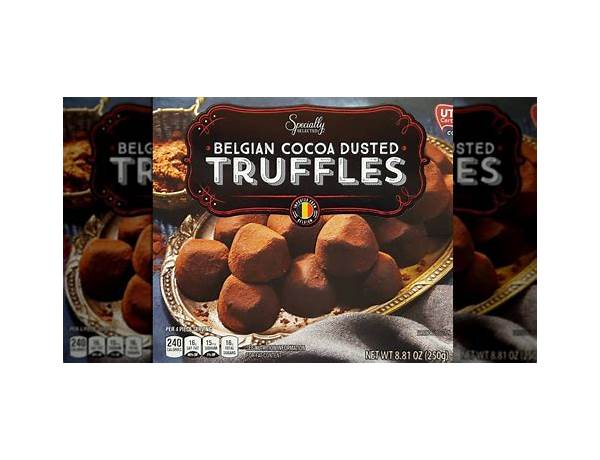 Belgian strawberry truffles food facts