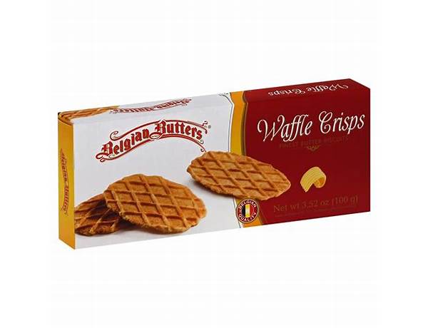 Belgian waffle butter crisps food facts