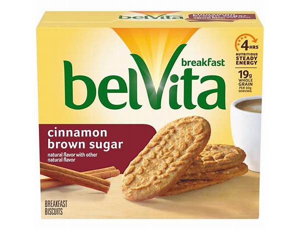 Belvita crunchy cinnamon and brown sugar food facts