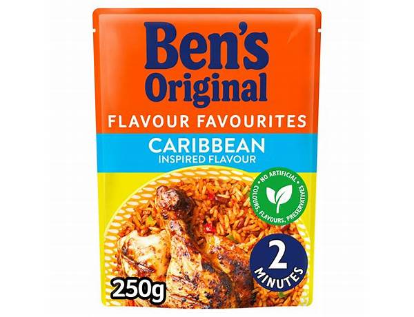 Ben's original caribbean style nutrition facts