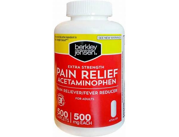 Berkley jensen extra strength acetaminophen food facts