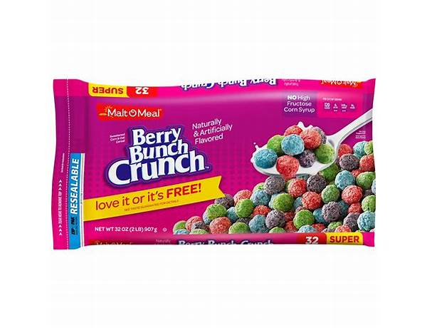 Berry bunch crunch food facts