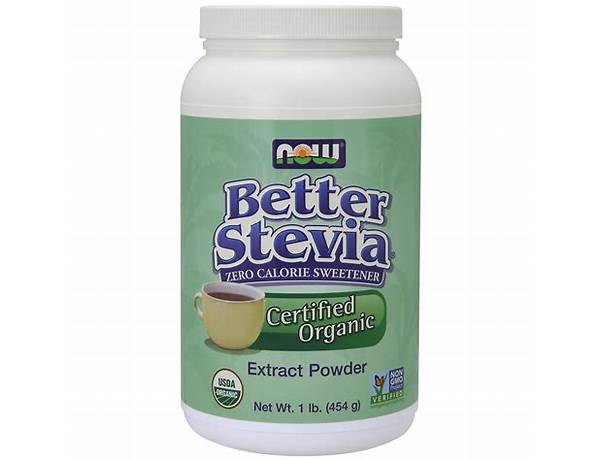 Better stevia food facts