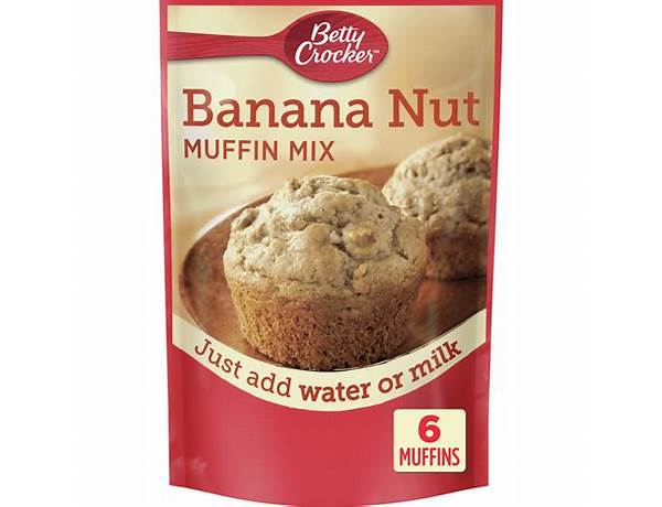 Betty crocker banana nut muffin mix food facts