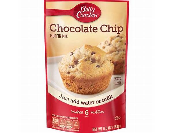 Betty crocker chocolate chip muffin mix food facts
