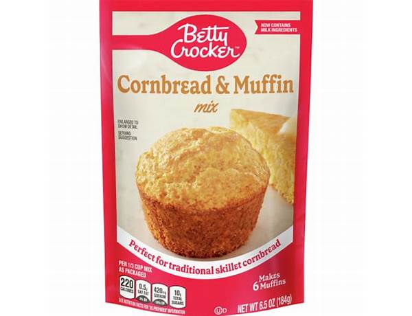 Betty crocker cornbread and muffin mix food facts