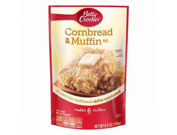 Betty crocker cornbread and muffin mix nutrition facts