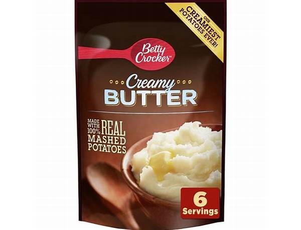 Betty crocker creamy butter mashed potatoes food facts