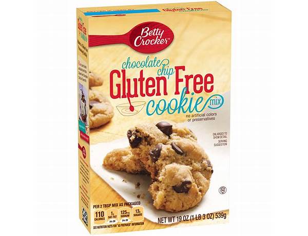 Betty crocker gluten free chocolate chip cookie mix food facts