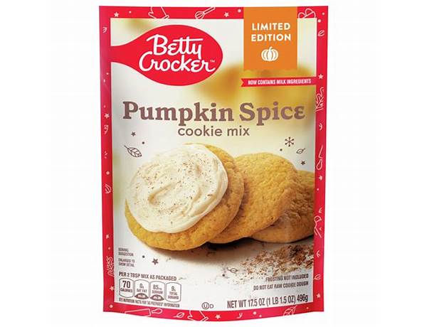 Betty crocker limited edition pumpkin spice cookie mix ingredients