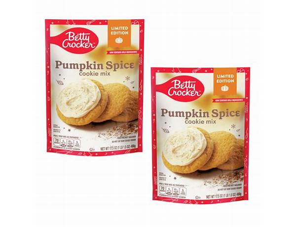 Betty crocker limited edition pumpkin spice cookie mix nutrition facts