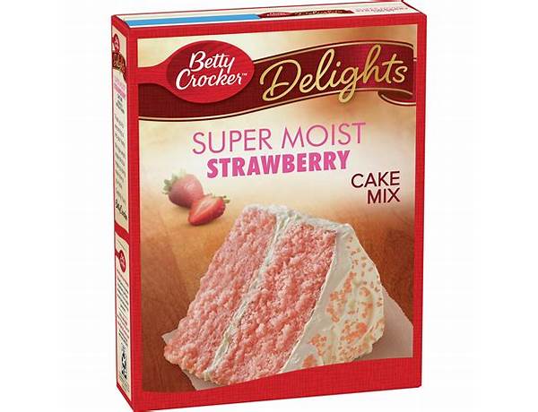 Betty crocker strawberry cake mix nutrition facts