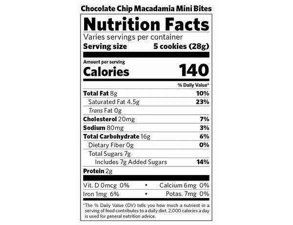 Big.fat.cookie.classic nutrition facts