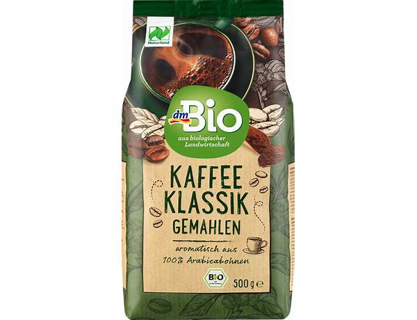 Bio kaffee klassik food facts