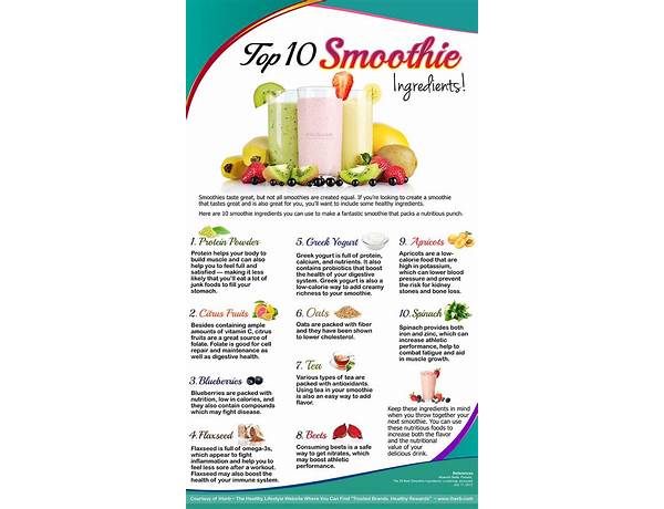 Bio smoothie food facts