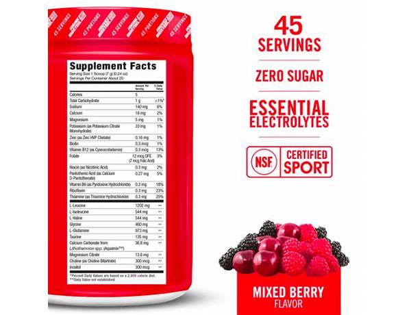 Bio steel nutrition facts