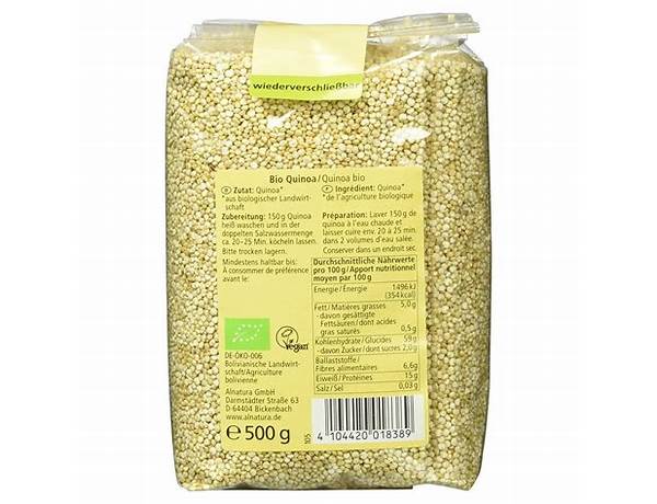Bio-quinoa ingredients
