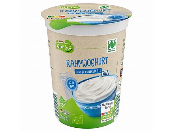 Bio-rahmjoghurt mascarpone food facts