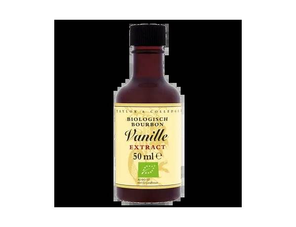 Biologisch bourbon vanille extract food facts