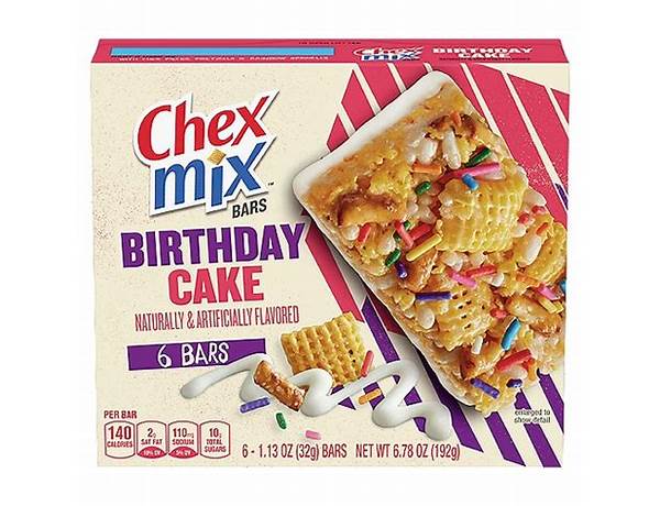 Birthday cake chex mix bars ingredients