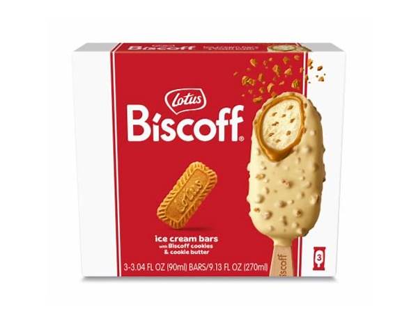 Biscoff cookie butter ice cream bars food facts