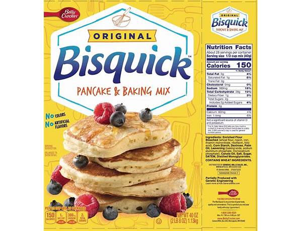 Bisquick original pancake and baking mix food facts