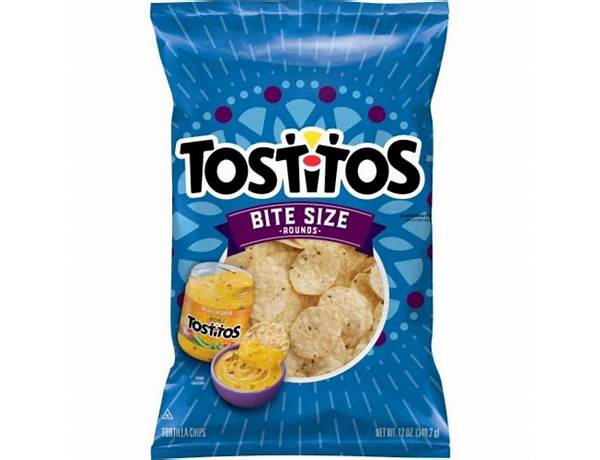 Bite size rounds tortilla chips food facts