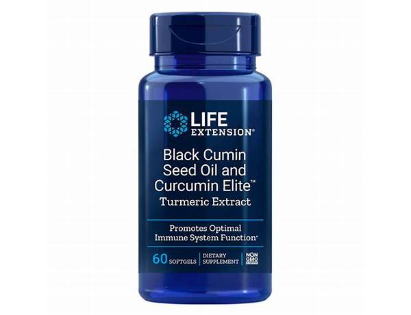Black cumin seed oil and curcumin elite food facts