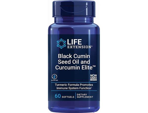Black cumin seed oil and curcumin elite nutrition facts