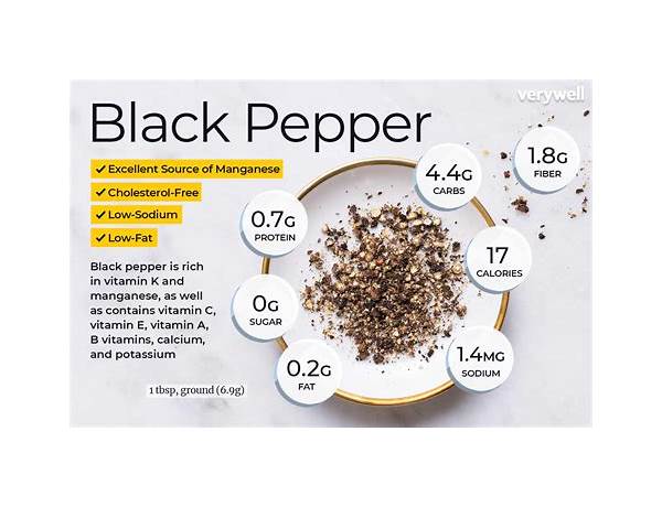 Black peppercorn food facts