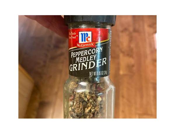 Black peppercorn grinder food facts