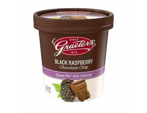 Black raspberry chocolate chip ice cream nutrition facts
